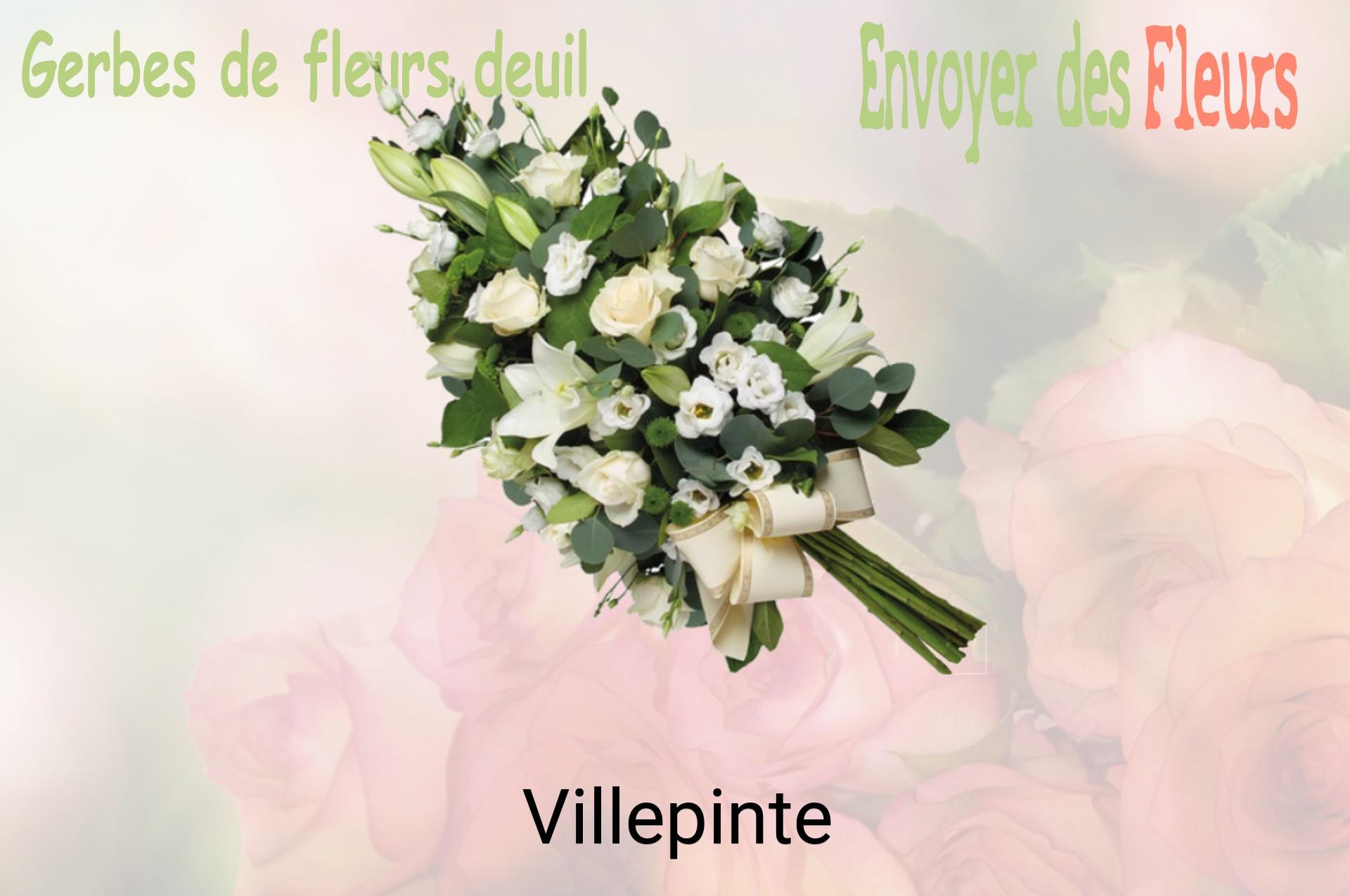 Gerbe de fleurs de deuil livrée à Villepinte